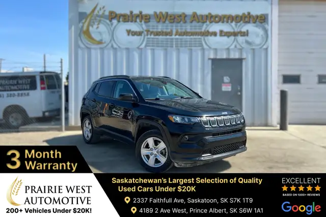 2022 Jeep Compass Latitude AWD | Command Start | Heated Seats