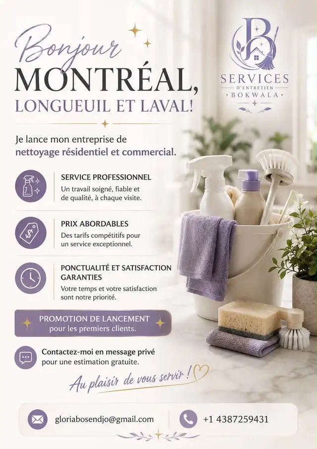 services d’entretien Bokwala