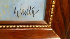 Tableau Yargo DeLucca (1925-2008) Huile 15 X 14 1/2 Pouces - Photo 3