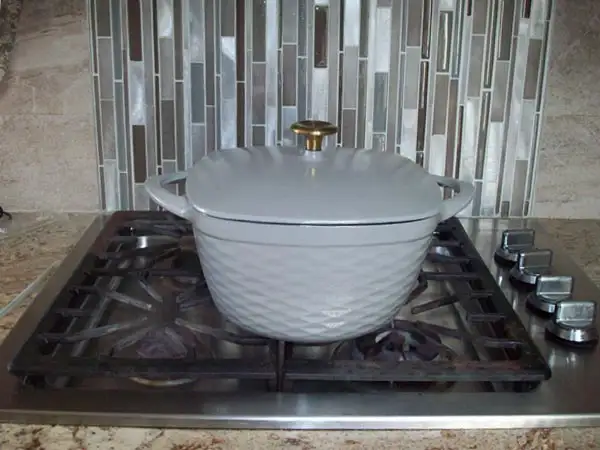 'Prisma' 7 Qt cast iron Dutch oven.