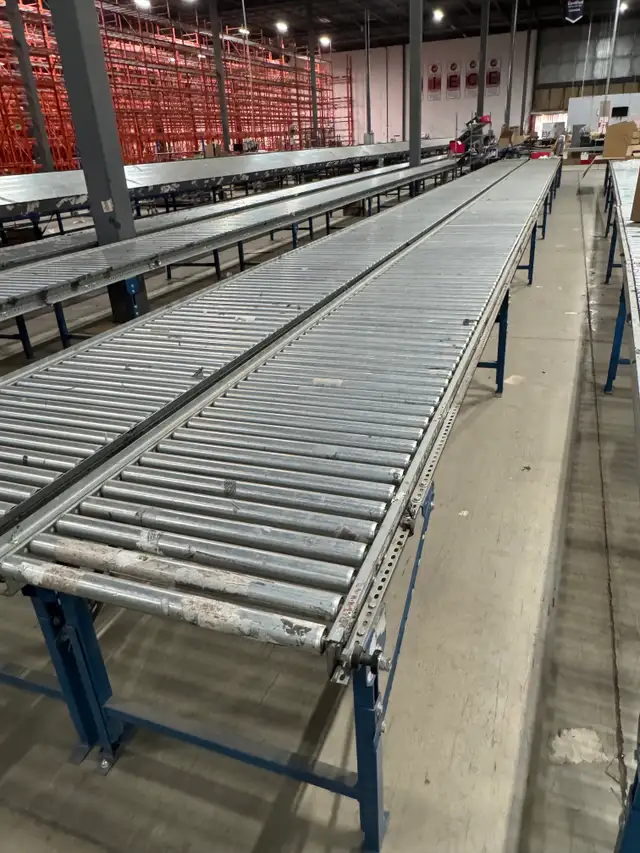 USED Gravity conveyor 30" wide x 10’ long