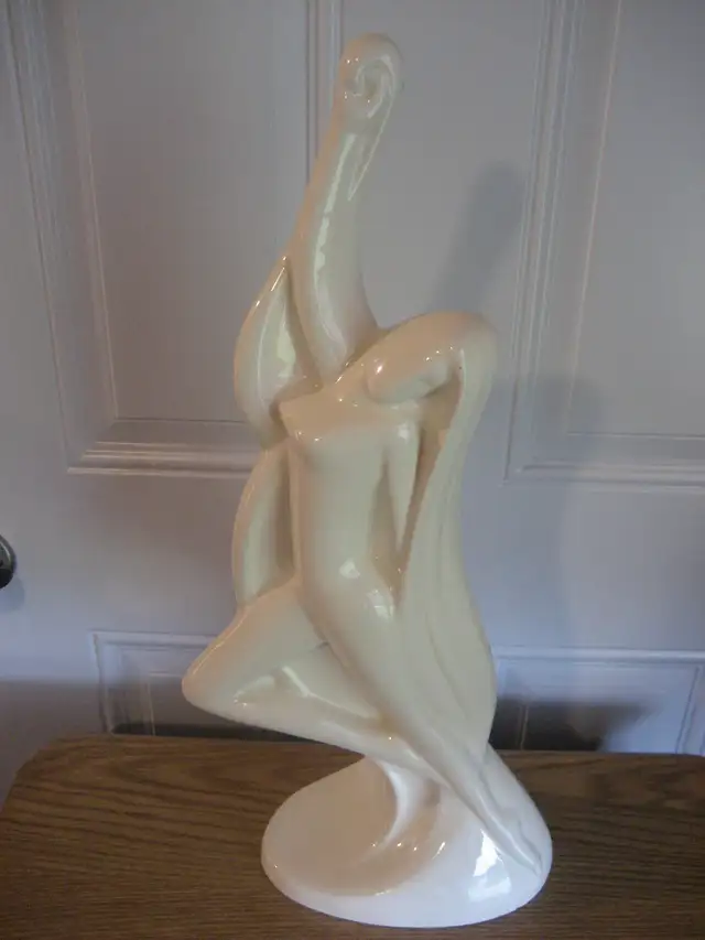 Ceramic female statue