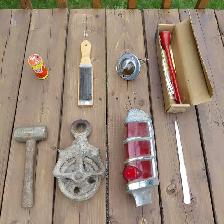 Lot d'outils et d'accessoires vintage