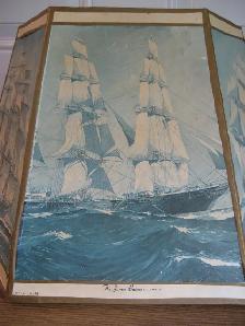 Vintage lamp shade, schooner - old ships panels - Photo 2