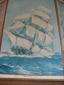 Vintage lamp shade, schooner - old ships panels - Photo 3