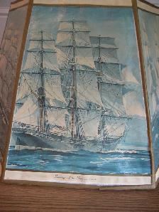 Vintage lamp shade, schooner - old ships panels - Photo 7
