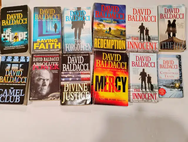 PAPERBACK THRILLERS $2ea. 6 BOOKS for $10$2