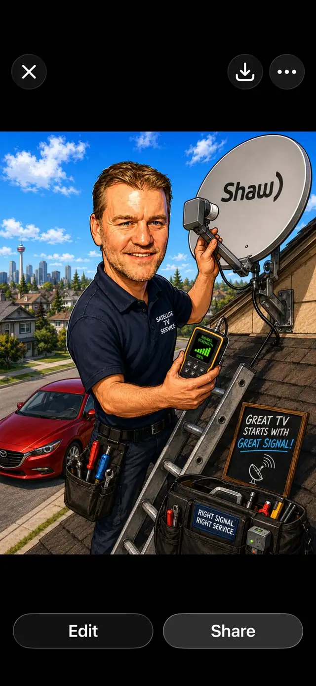 Satellite dish pointing