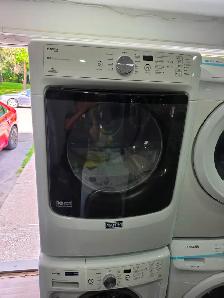 Maytag 27' White FrontLoad Stackable Washer & Electric Dryer Set - Photo 5