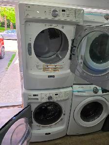 Maytag 27' White FrontLoad Stackable Washer & Electric Dryer Set - Photo 8