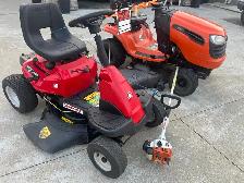Riding lawnmowers and Stihl weedeater