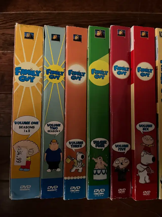Family Guy Season DVD Sets 1-15 - $250 OBO
