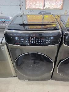 Samsung Flex Duo 27' Black Stainless Front-Load Washer Dryer Set - Photo 2