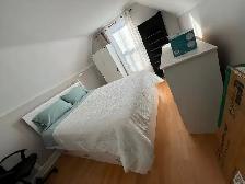OCT 1st, Private Furnished Room, in 3-Bedroom shared apartment