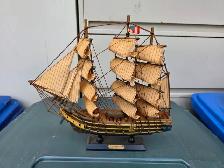 U.S.S. Constitution 1797 Miniature Wooden Sail Ship