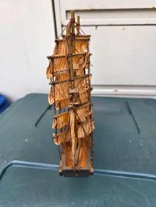U.S.S. Constitution 1797 Miniature Wooden Sail Ship - Photo 7