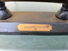 U.S.S. Constitution 1797 Miniature Wooden Sail Ship - Photo 10