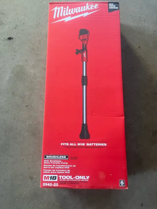 Milwaukee M 18 stick pump