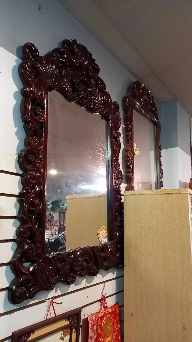 Wood Wall Mirror - Miroir en Bois