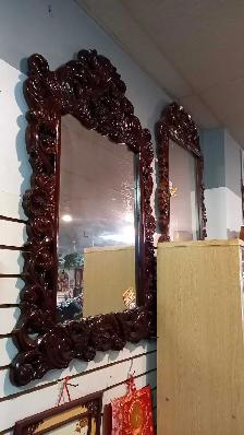 Wood Wall Mirror - Miroir en Bois