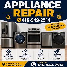 Appliance Repair | Same Day | 416-949-2514 | Washer Dryer