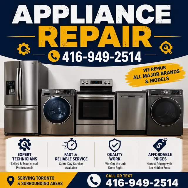 Fridge • Washer • Dryer Repair | Same-Day Service