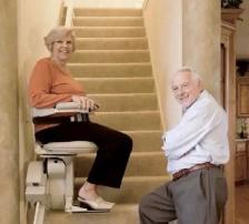 Stair Lift for Elderly Swivel Rotates Foldable