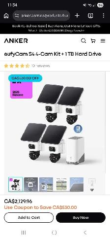 eufy 4K solar 1T sandboxed security package - Photo 2