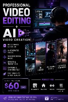 Professional Video Editing & AI Video Creation