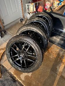 225-45-18 Kumho Winter Wheels off Nissan Sentra - Photo 2