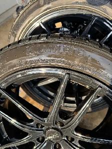 225-45-18 Kumho Winter Wheels off Nissan Sentra - Photo 3
