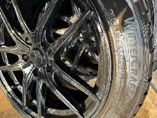 225-45-18 Kumho Winter Wheels off Nissan Sentra - Photo 6