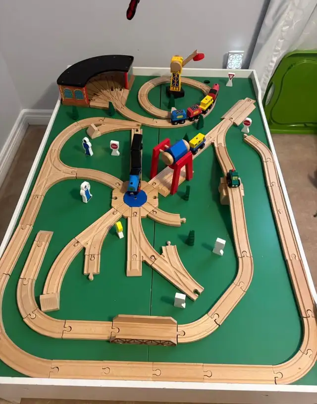 Train Toys, Melissa & Doug Train Table and Train set