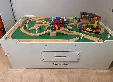 Train Toys, Melissa & Doug Train Table and Train set - Photo 3