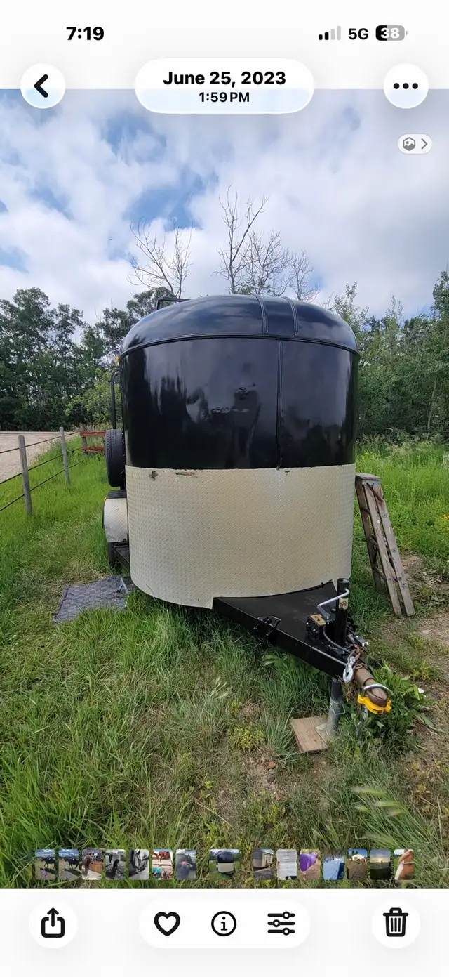 1989 2 horse Gortzen trailer