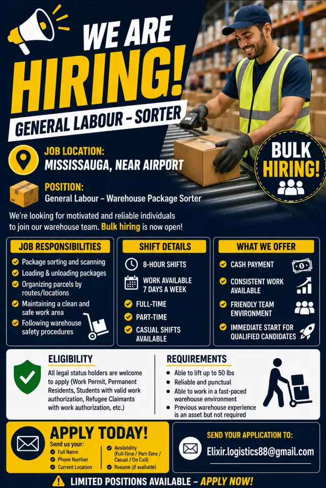General Labour - Package Sorting