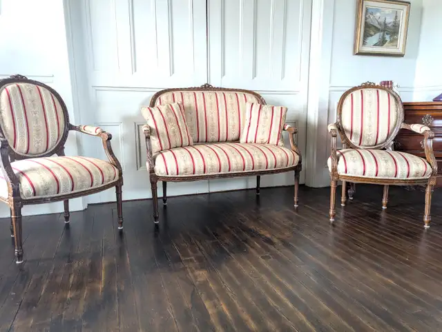 Antique French Settee Set