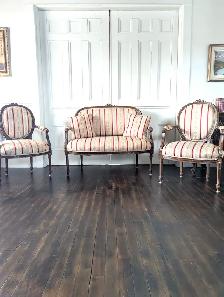 Antique French Settee Set - Photo 4