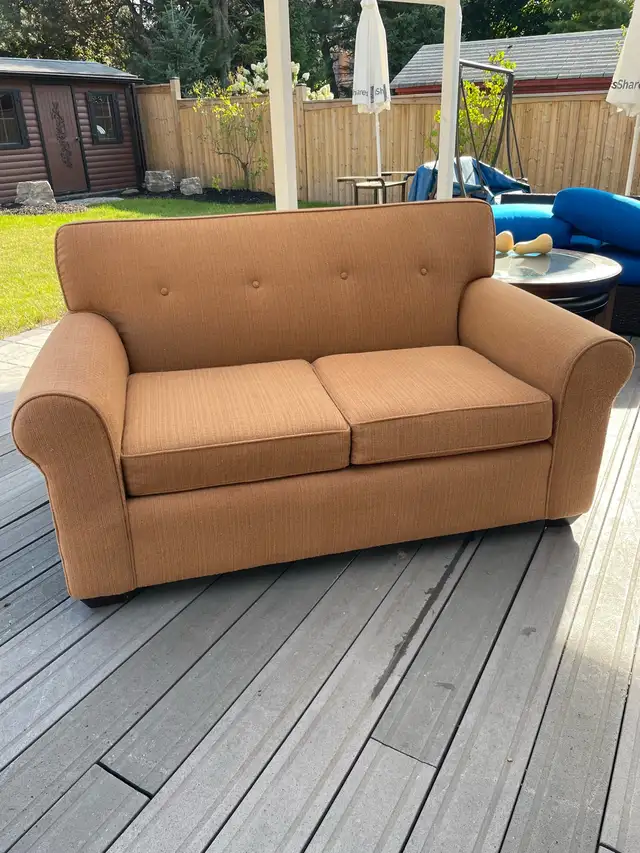 Comfy Brown Loveseat