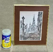 Vintage Lithograph Print Titled "Eglise Bonsecours - Montreal" - Photo 5