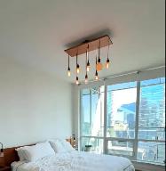 WOOD  CHANDELIER INDUSTRIAL PENDANT CEILING LIGHT FIXTURE RUSTIC - Photo 3