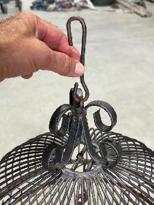 Vintage Victorian Style Metal Birdcage (w Ornate Wirework) - Photo 3