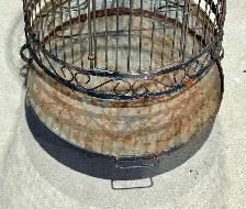 Vintage Victorian Style Metal Birdcage (w Ornate Wirework) - Photo 4