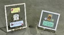 Beautifully Framed Collection Of Vintage French Perfume Ads