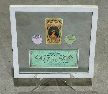 Beautifully Framed Collection Of Vintage French Perfume Ads - Photo 3