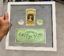 Beautifully Framed Collection Of Vintage French Perfume Ads - Photo 5