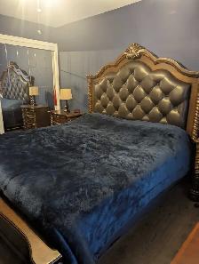 Set de chambre king bois franc