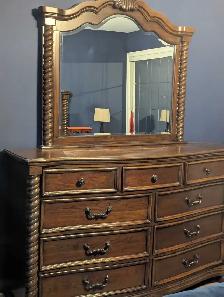 Set de chambre king bois franc - Photo 2