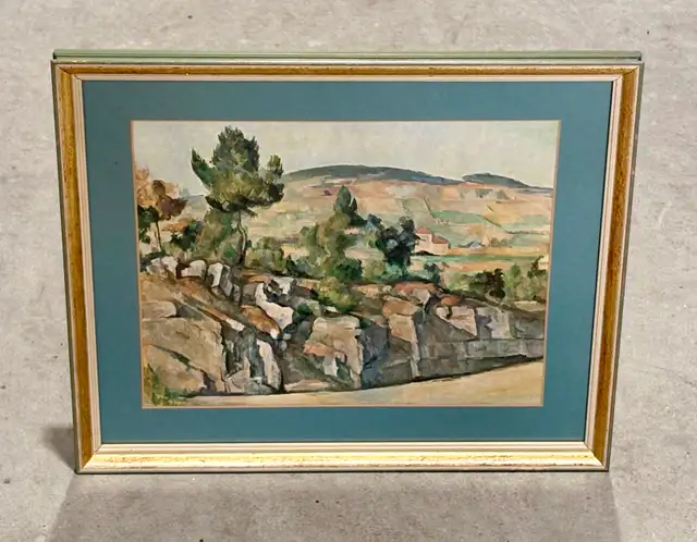 Reproduction Print Of "Hillside in Provence" (By Paul Cézanne)