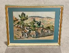 Reproduction Print Of "Hillside in Provence" (By Paul Cézanne)